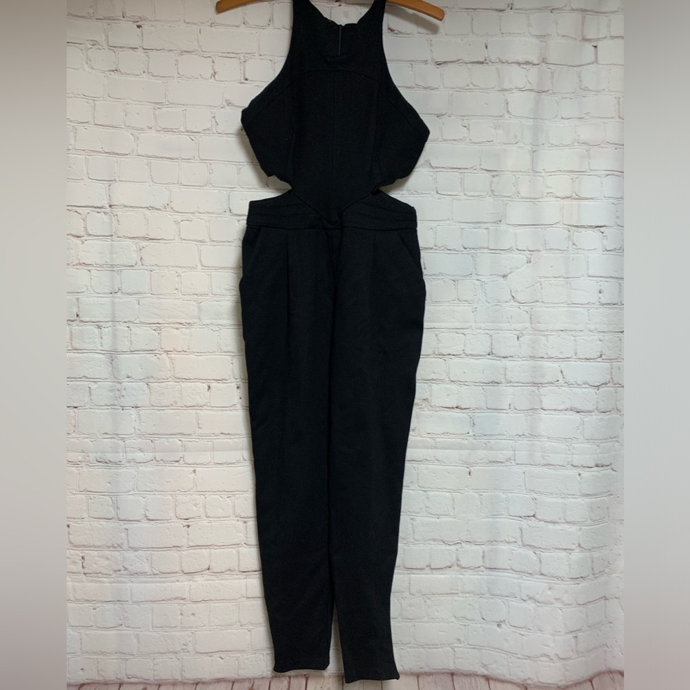Hunter Bell Black Katie Cut Out Jumpsuit Size 4 NYC - Picture 4 of 9